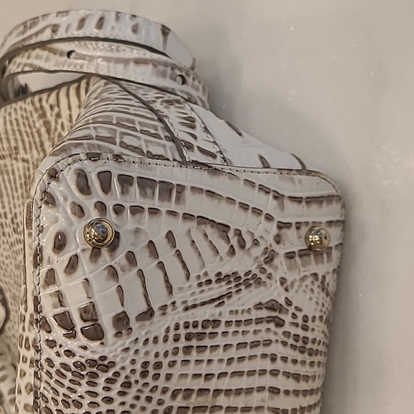 Brahmin White and Brown Shoulder Bag - Picture 6 of 7